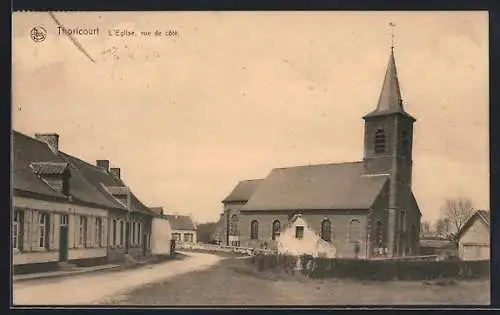 AK Thoricourt, L`Eglise, vue du côté