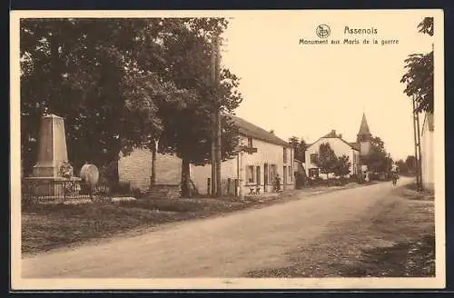 AK Assenois, Monument aux Morts de la guerre