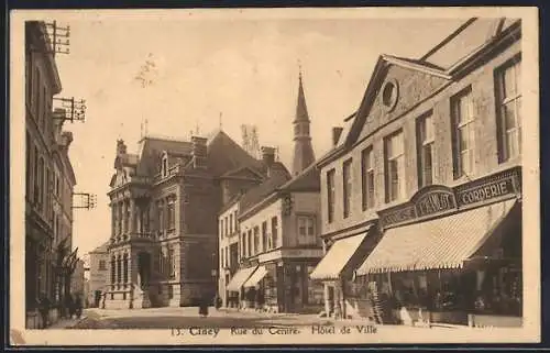 AK Ciney, Rue du Centre, Hôtel de Ville