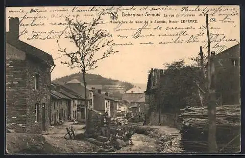 AK Bohan-sur-Semois, La rue du Ruisseau