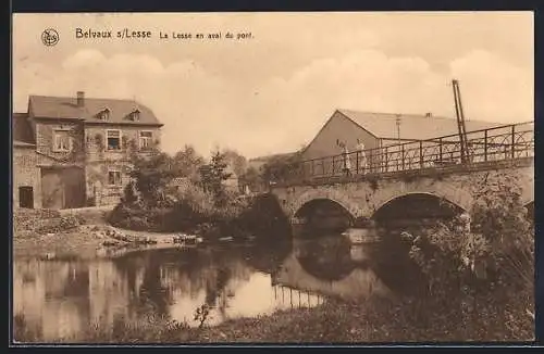 AK Belvaux sur Lesse, La Lesse en aval du pont