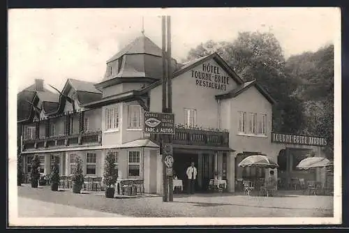 AK Anhée sur Meuse, Hôtel Tourne-Bride, Prop. Libion-Hayard