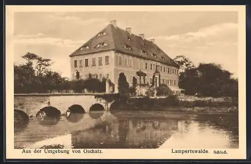 AK Lampertswalde / Oschatz, Blick zum Schloss