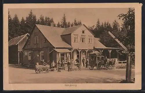 AK Friedrichroda, Blick auf das Gasthaus Heuberg