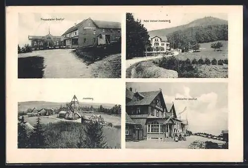 AK Inselsberg, Preussischer Gasthof, Hotel kleiner Inselsberg, Gothaischer Gasthof