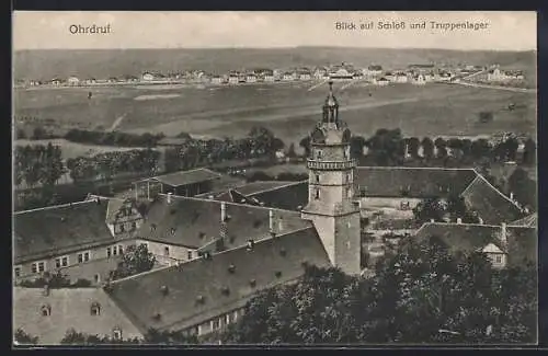 AK Ohrdruf, Blick auf Schloss & Truppenlager