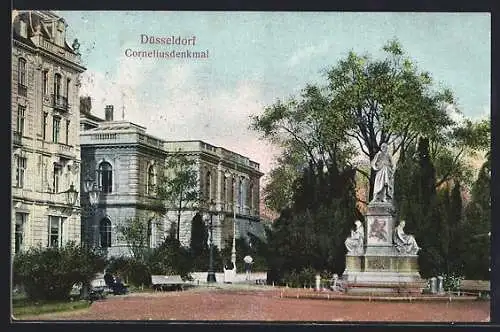 AK Düsseldorf, Corneliusdenkmal