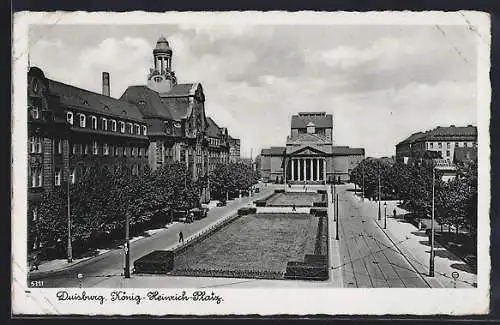 AK Duisburg, Blick auf den König Heinrich-Platz