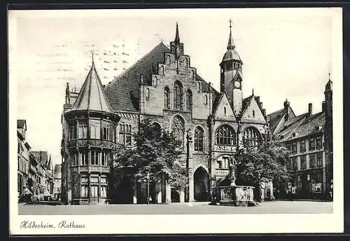 AK Hildesheim, Blick zum Rathaus