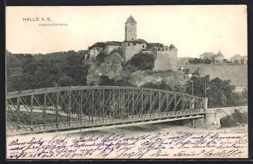 AK Halle / Saale, Giebichenstein und Brücke