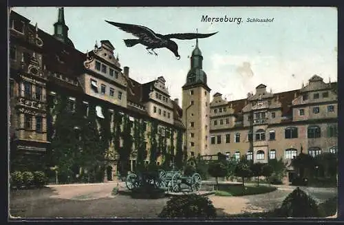 AK Merseburg, Partie am Schlosshof