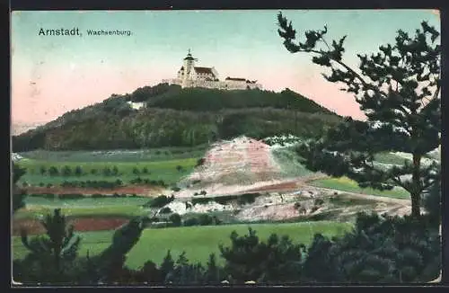 AK Arnstadt, Blick auf die Wachsenburg