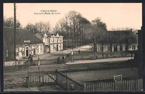 AK Vieux-Dieu, Vue sur la Route de Lierre