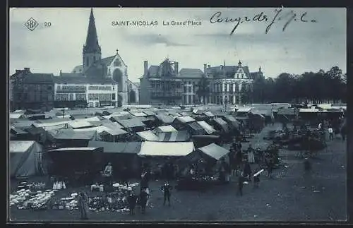 AK Saint-Nicolas-Waes, La Grand`Place