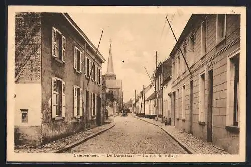 AK Campenhout, De Dorpstraat, La rue du Village