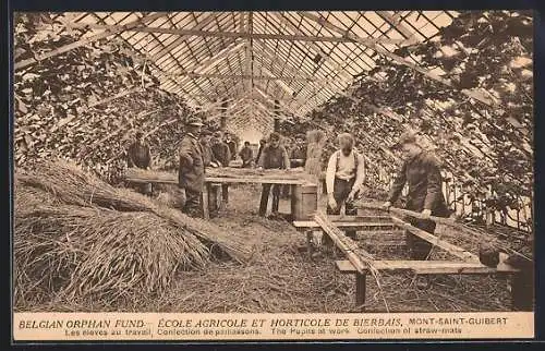 AK Mont-Saint-Guibert, Ecole Agricole et Horticole de Bierbais, au travail