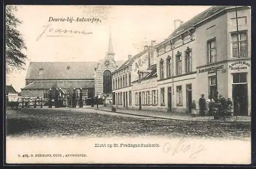 AK Deurne-bij-Antwerpen, Zicht op St. Fredeganduskerk