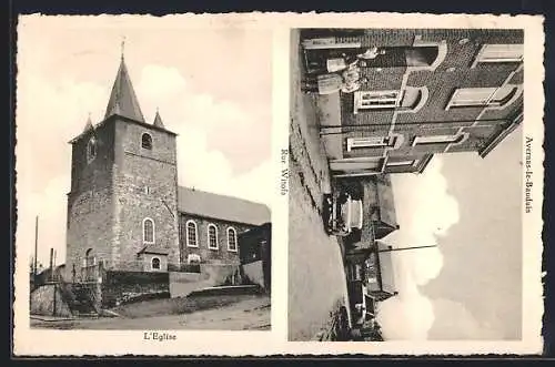 AK Avernas-le-Bauduin, Rue Witofs, L`Eglise