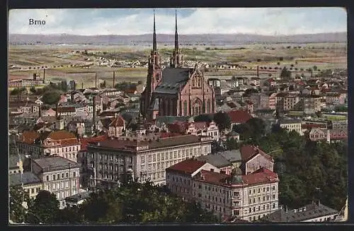 AK Brno, Panorama mit Kirche