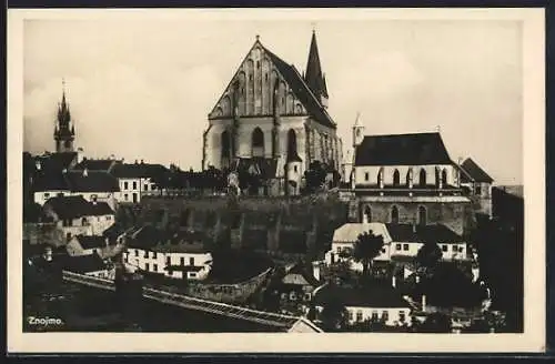 AK Znojmo, Ortspartie mit Kirche