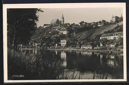 AK Znojmo, Panorama mit Kirche