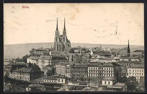 AK Brno, Panorama mit Kirche