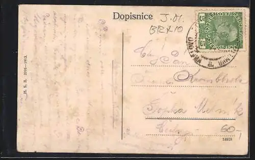 AK Brünn-Brno, Pohled na Spilberk s veze jubilejniho kostela