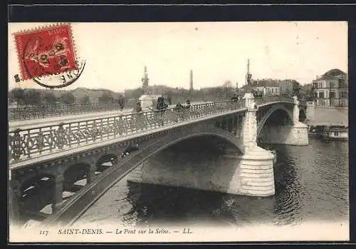 AK Saint-Denis, Le Pont sur la Seine