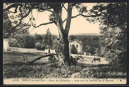 AK Noisy-le-Grand, Parc de Villeflix, Vue sur la Vallée de la Marne