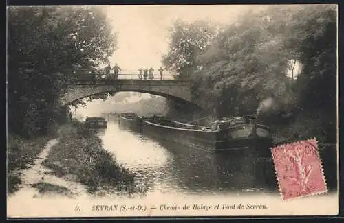 AK Sevran, Chemin du Halage et Pont de Sevran