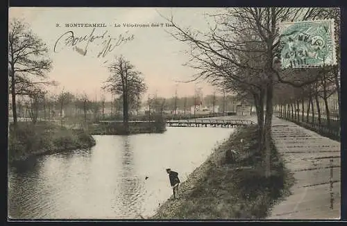 AK Montfermeil, Le Vélodrome des 7 Ilots et vue du canal