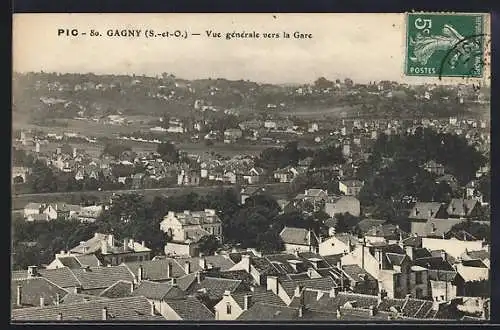 AK Gagny, Vue générale vers la gare