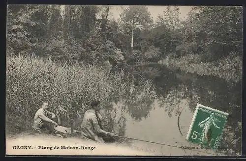 AK Gagny, Pêcheurs à l`étang de Maison-Rouge