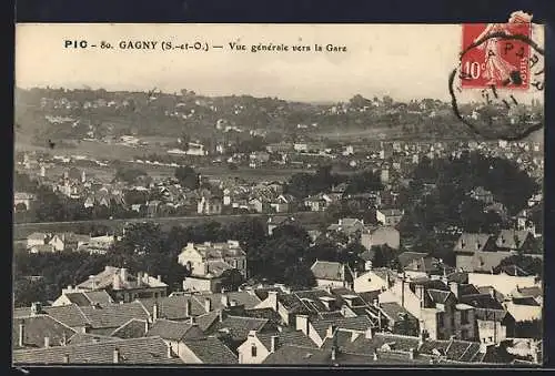 AK Gagny, Vue générale vers la Gare