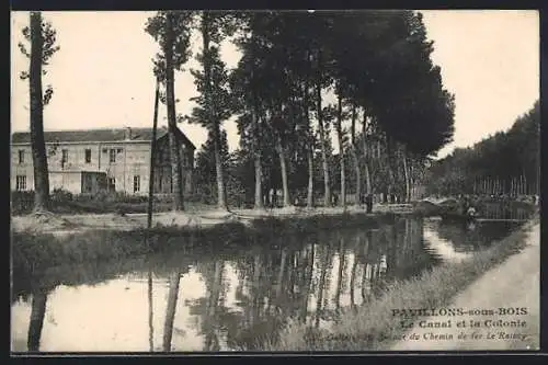 AK Pavillons-sous-Bois, Le Canal et la Colonie