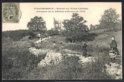 AK Villemomble, Autour du Vieux Château, Souvenir de la Défense d’Avron en 1870