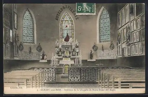 AK Clichy-sous-Bois, Intérieur de la Chapelle de Notre-Dame des Anges