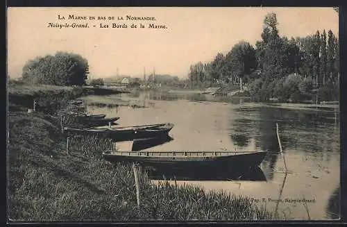 AK Noisy-le-Grand, Les Bords de la Marne