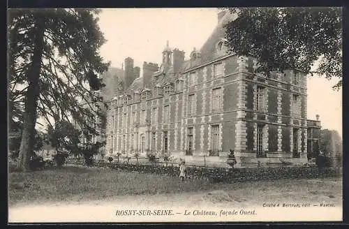 AK Rosny-sur-Seine, Le Château, facade Ouest