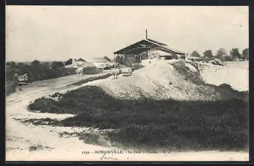 AK Romainville, Le Four à Chaux et paysage environnant