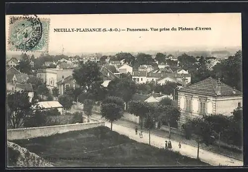 AK Neuilly-Plaisance, Panorama. Vue prise du Plateau d`Avron