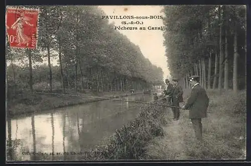 AK Pavillons-sous-Bois, Pêcheurs au canal