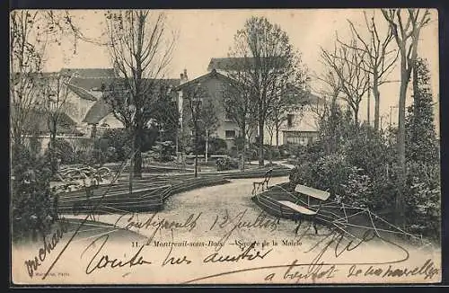 AK Montreuil-sous-Bois, Square de la Mairie