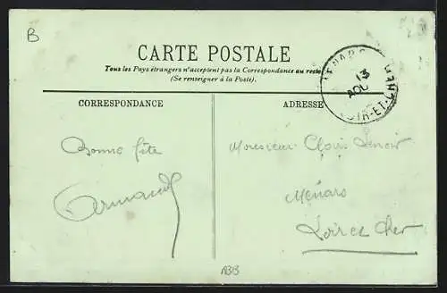 AK Épinay, Le Pont sur la rivière avec vue panoramique