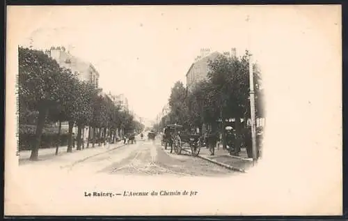 AK Le Raincy, L`Avenue du Chemin de fer