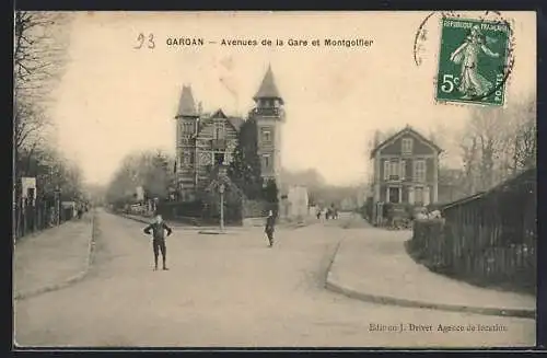 AK Gargan, Avenues de la Gare et Montgolfier