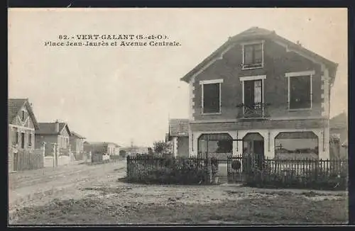 AK Vert-Galant, Place Jean-Jaurès et Avenue Centrale