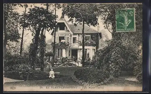 AK Le Plant-Champigny, Villa Marie-Thérèse dans un jardin verdoyant