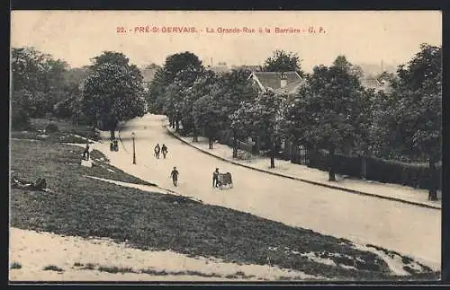 AK Pré-Saint-Gervais, La Grande-Rue à la Barrière