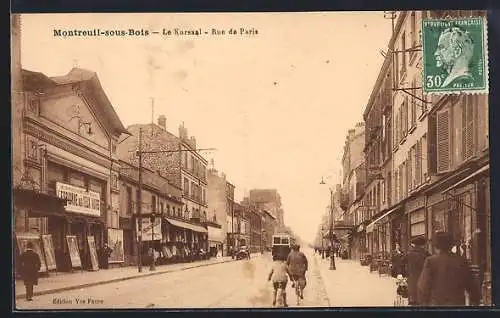 AK Montreuil-sous-Bois, Le Kursaal, Rue de Paris